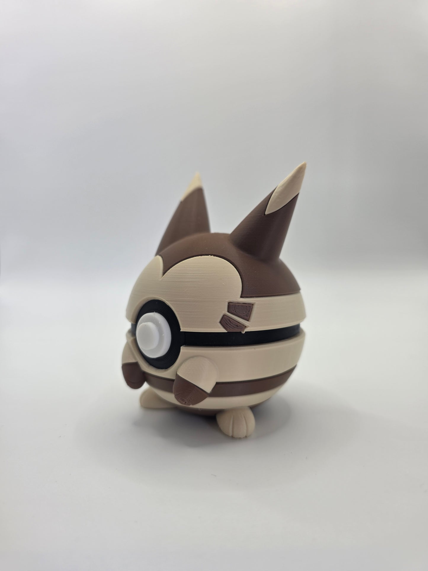Character Design - 3D Printed Character Ball - Furret - Unique Display Collectible.