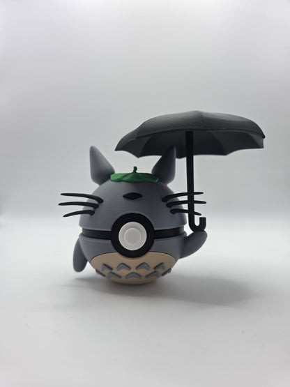 Character Design - 3D Printed Character Ball - Totoro - Unique Display Collectible.