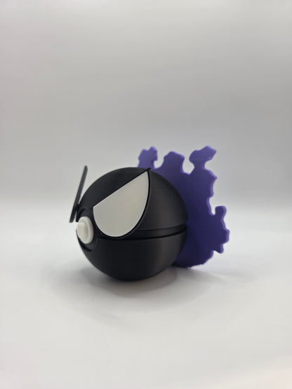 Character Design - 3D Printed Character Ball - Gastly - Unique Display Collectible.