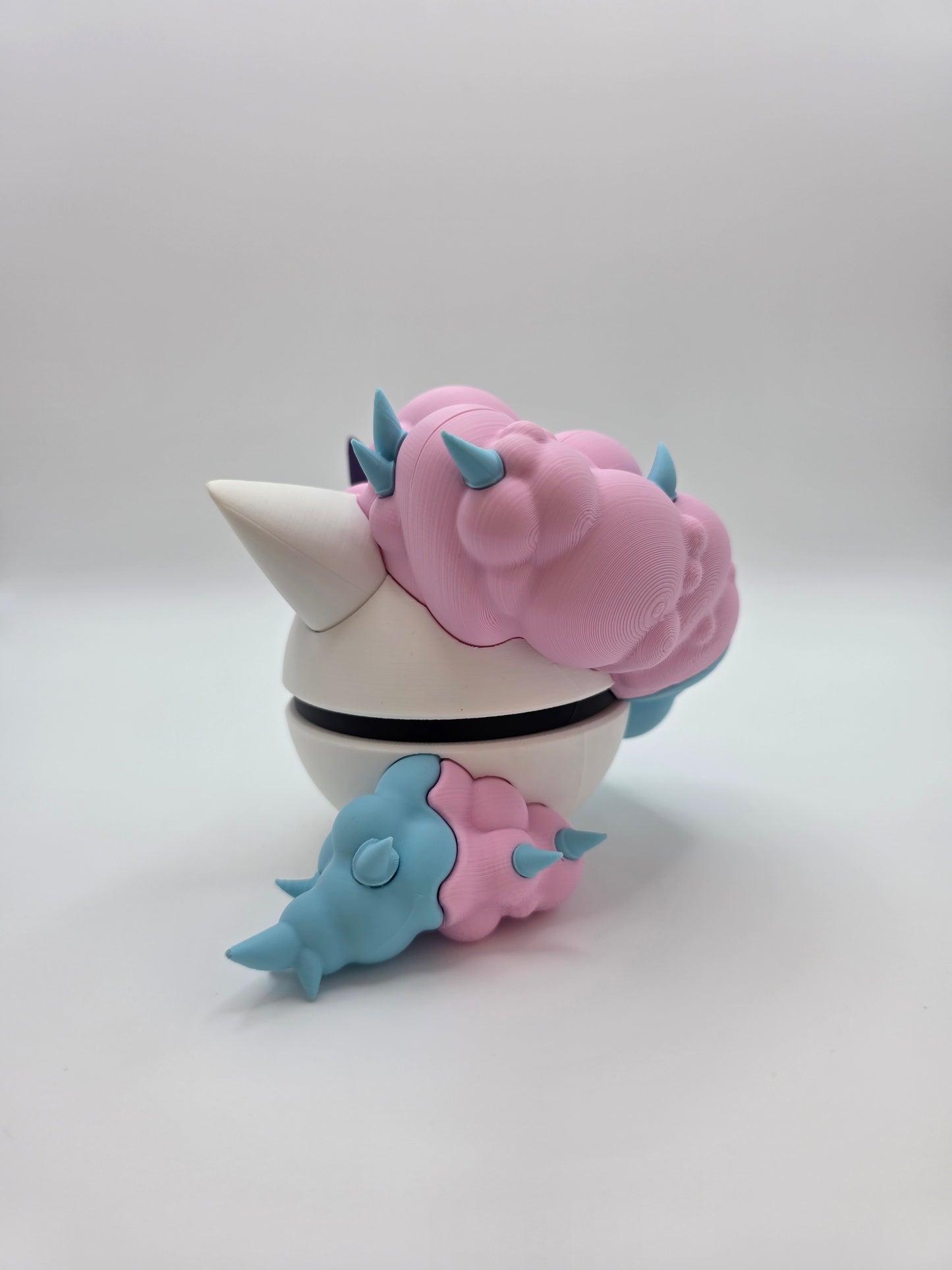 Character Design - 3D Printed Character Ball - Galarian Ponyta - Unique Display Collectible.
