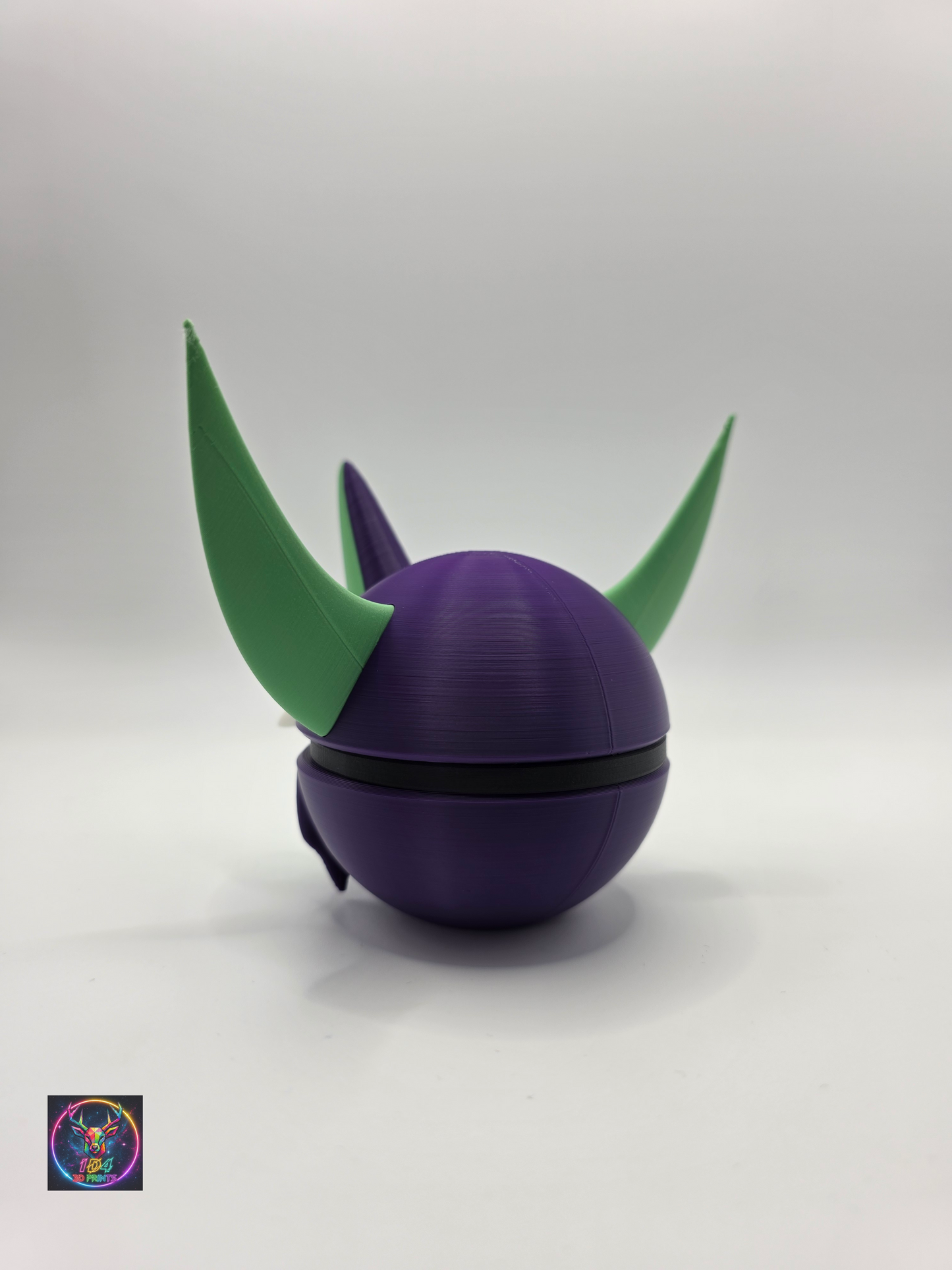 Character Design - 3D Printed Character Ball - Grimmsnarl - Unique Display Collectible.