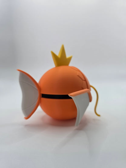Character Design - 3D Printed Character Ball - Magikarp - Unique Display Collectible.