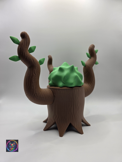 Character Design - 3D Printed Character Ball - Trevenant - Unique Display Collectible.