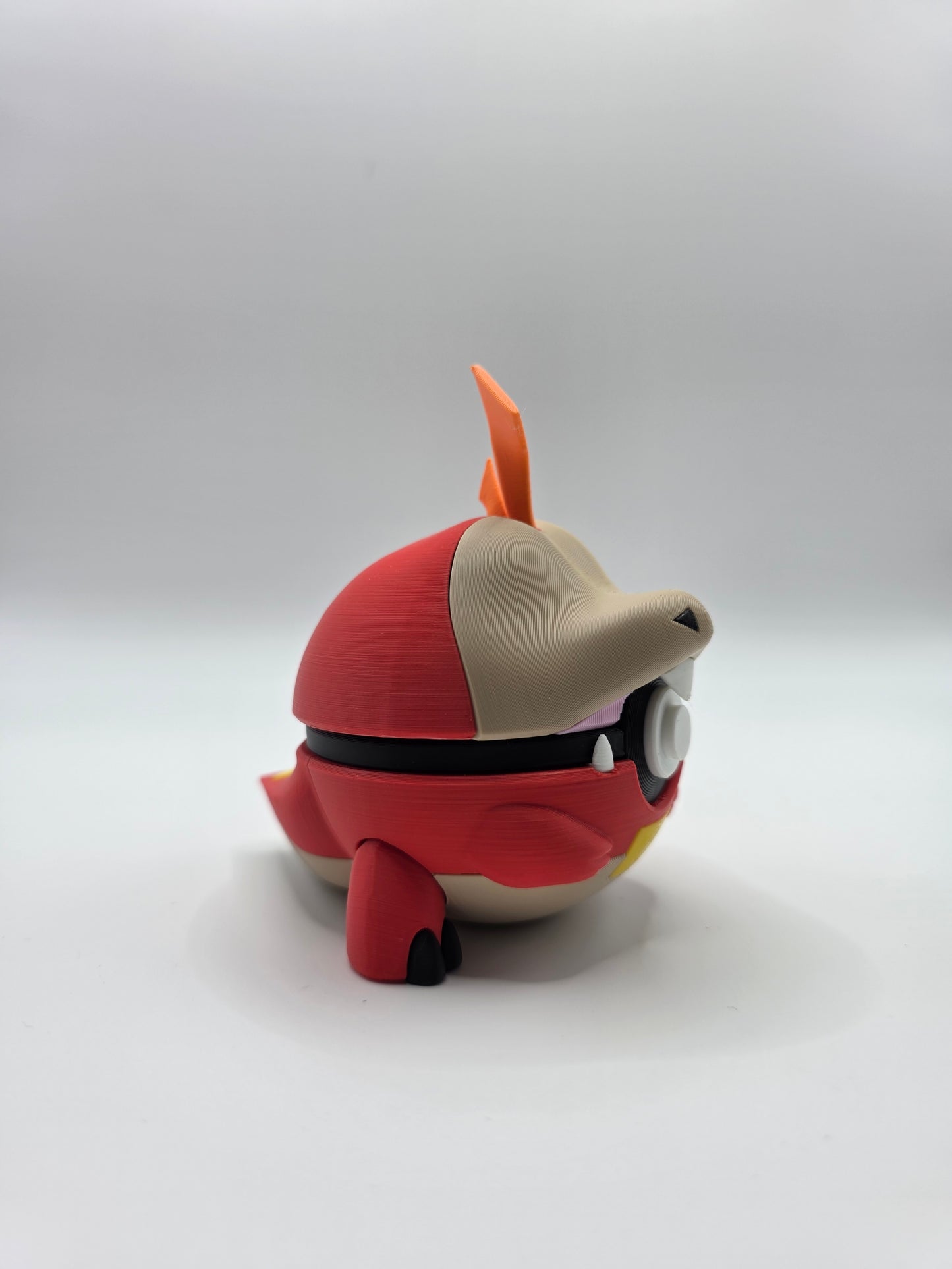 Character Design - 3D Printed Character Ball - Fuecoco - Unique Display Collectible.