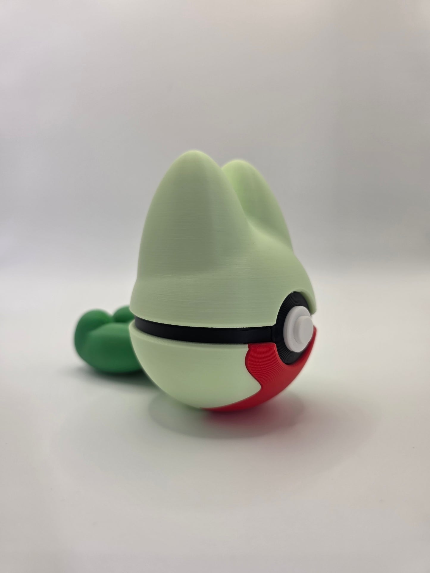 Character Design - 3D Printed Character Ball - Treecko - Unique Display Collectible.