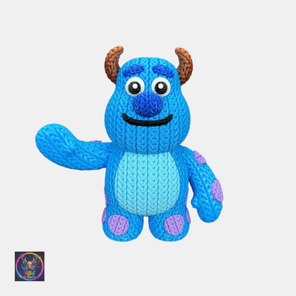🧶Retro Knitted Closet Monster Buddies  - 3D Printed Closet Monster Collectible -