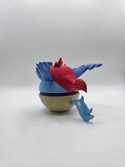 Character Design - 3D Printed Character Ball - Keldeo - Unique Display Collectible.