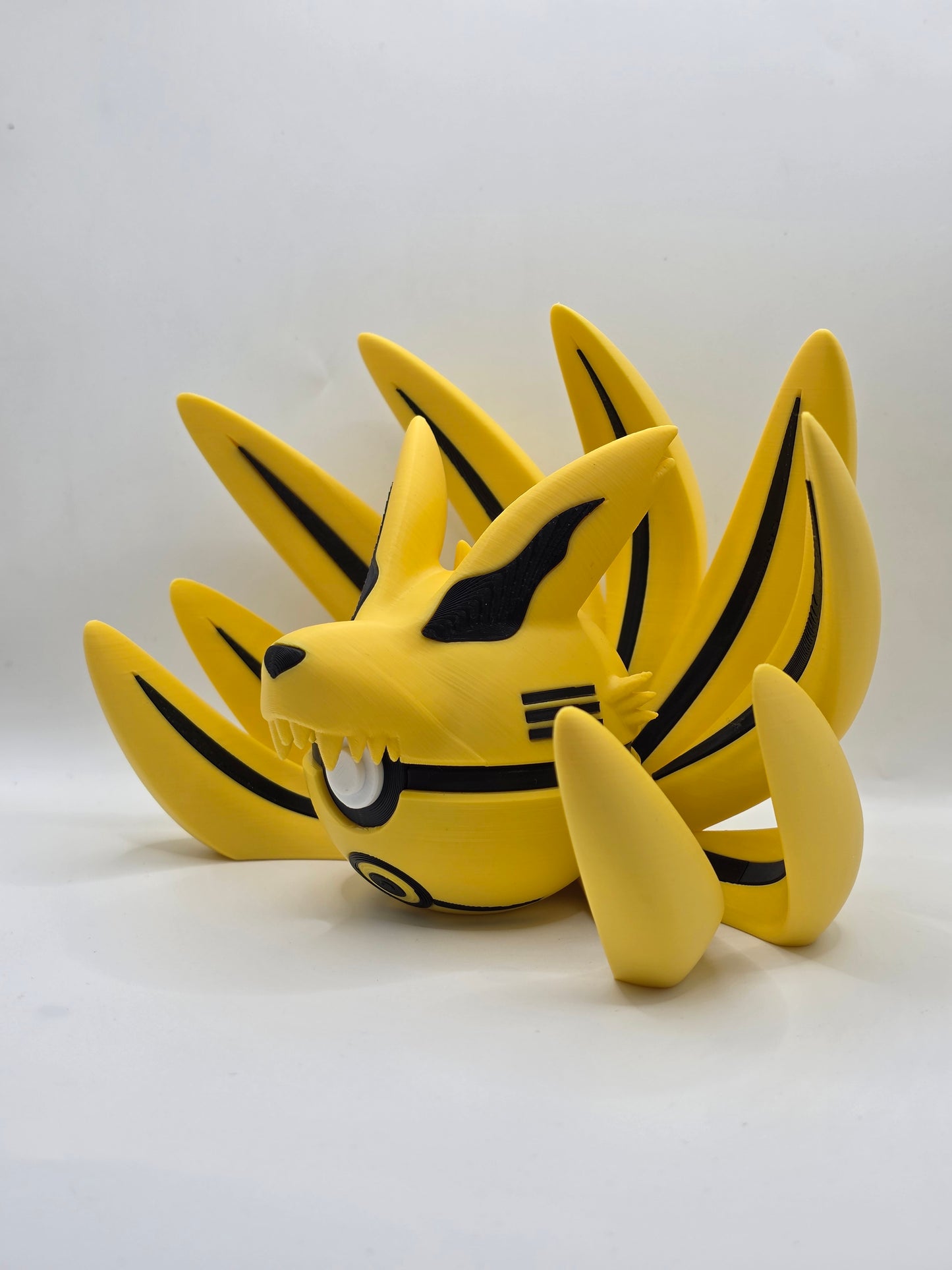 Character Design - 3D Printed Character Ball - Ninetales Kurama - Unique Display Collectible.