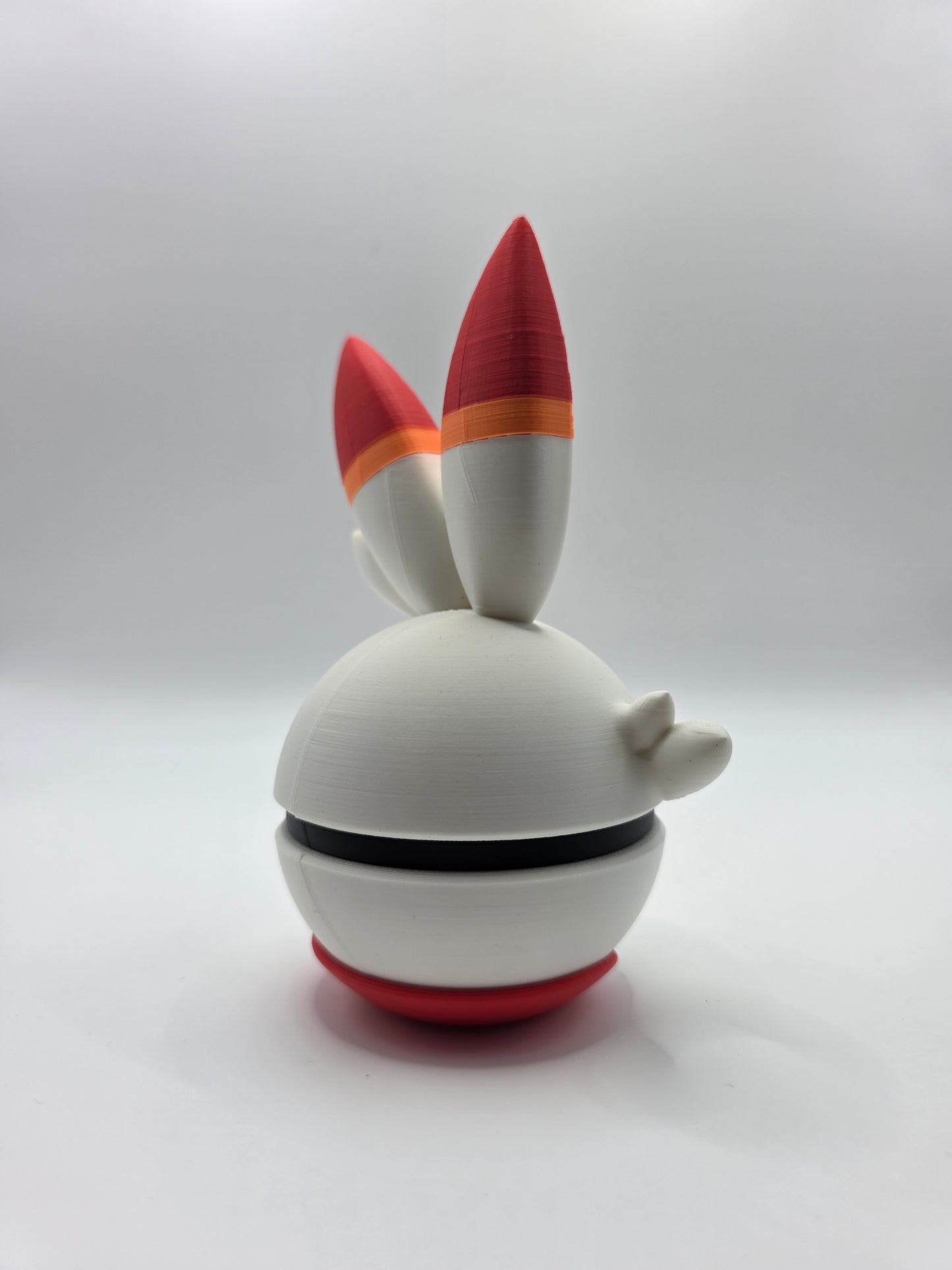 Character Design - 3D Printed Character Ball - Scorbunny - Unique Display Collectible.