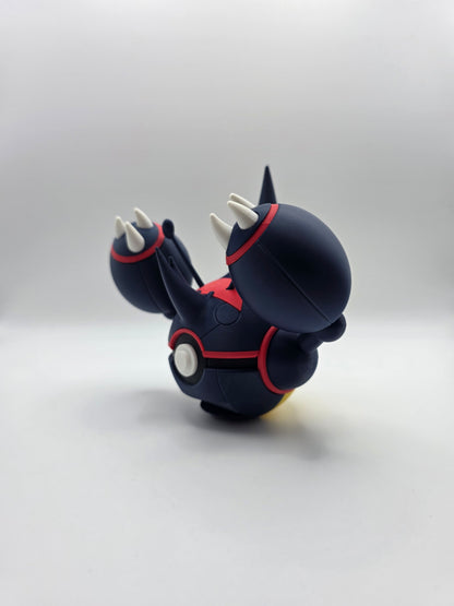 Character Design - 3D Printed Character Ball - Mega Heracross - Unique Display Collectible.