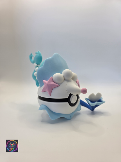 Character Design - 3D Printed Character Ball - Primarina - Unique Display Collectible.