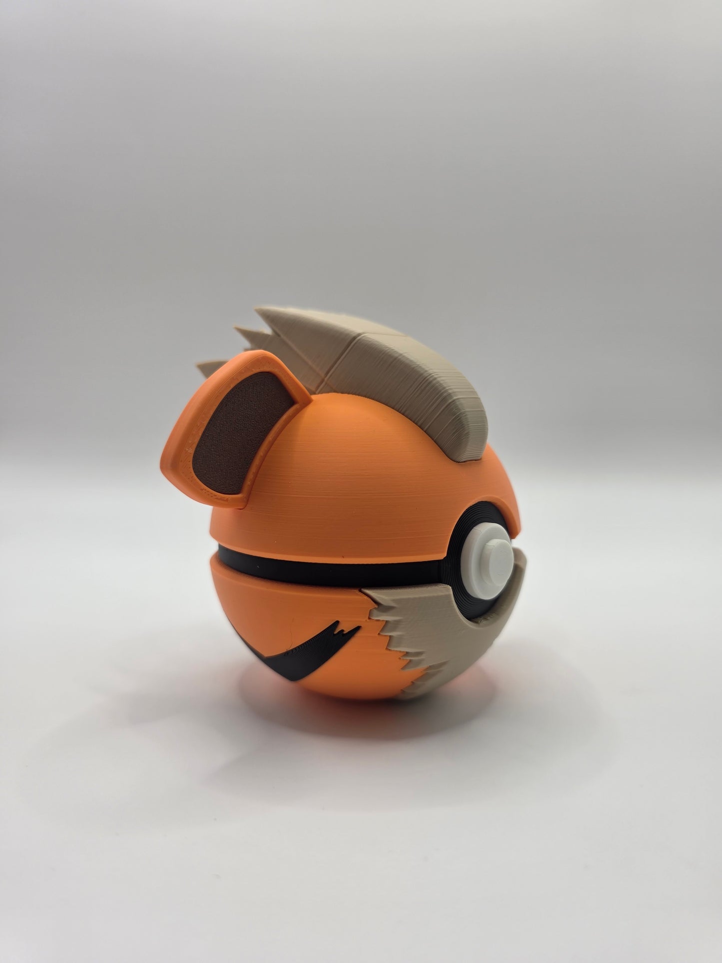 Character Design - 3D Printed Character Ball - Growlithe - Unique Display Collectible.