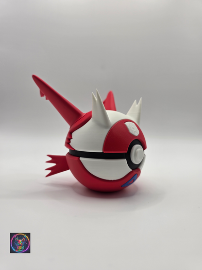 Character Design - 3D Printed Character Ball - Latias - Unique Display Collectible.