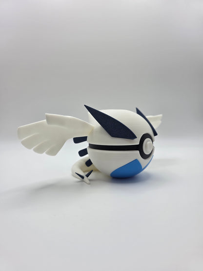 Character Design - 3D Printed Character Ball - Lugia - Unique Display Collectible.