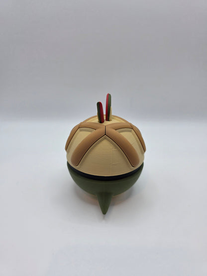 Character Design - 3D Printed Character Ball - Appletun - Unique Display Collectible.