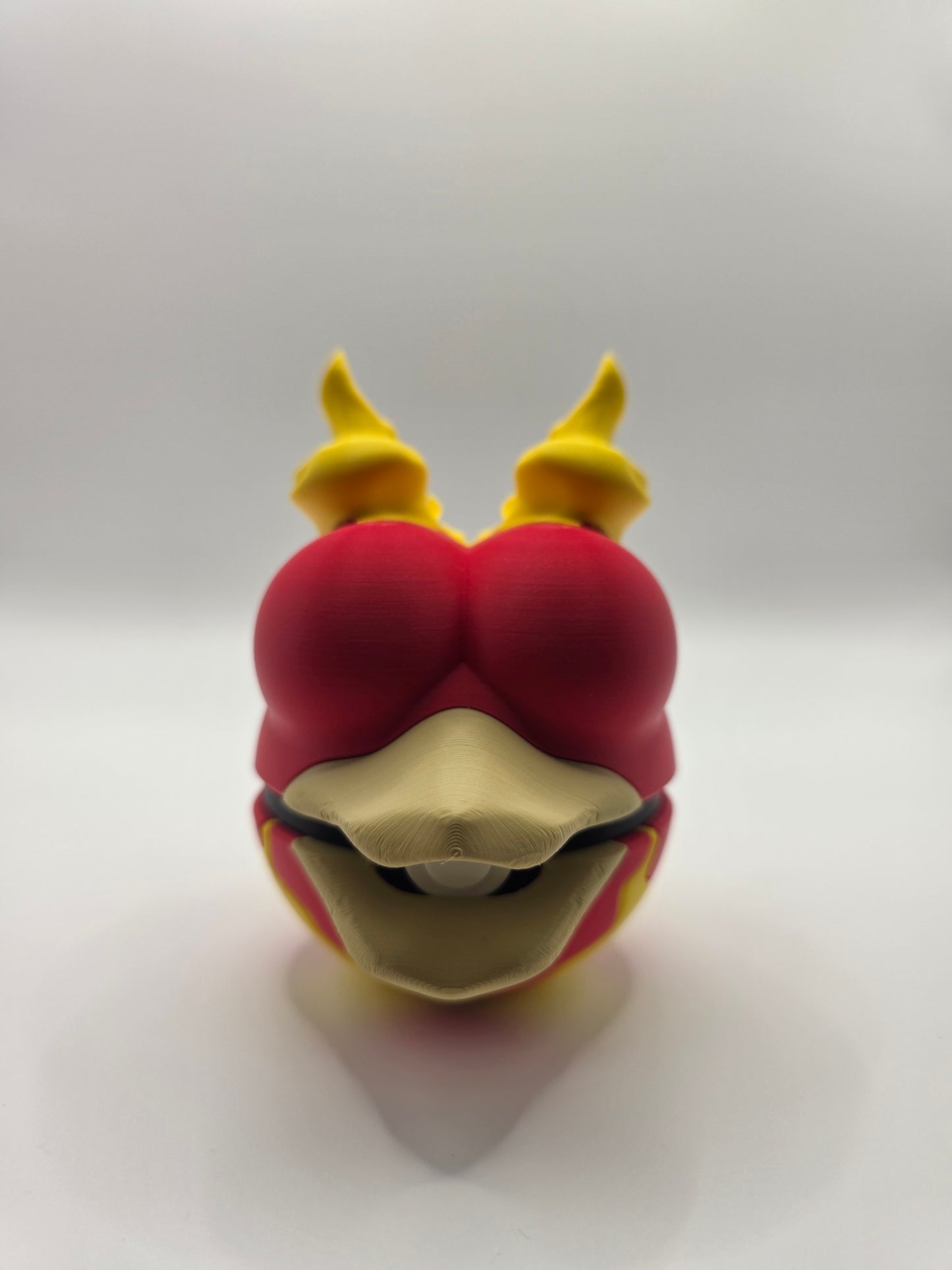 Character Design - 3D Printed Character Ball - Magmar - Unique Display Collectible.