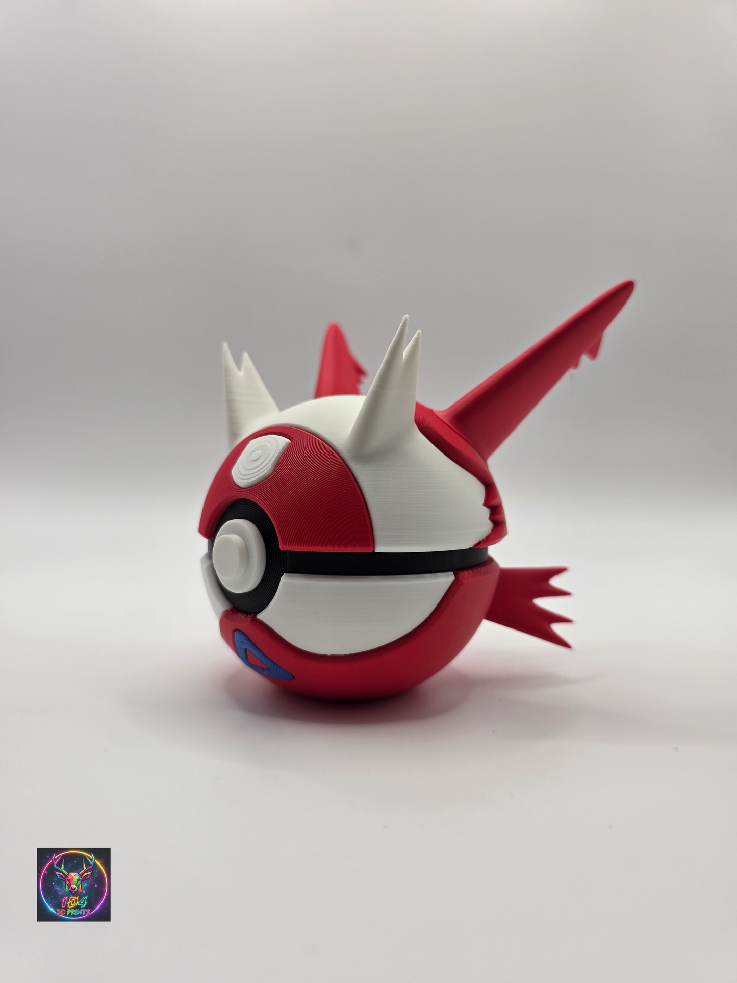 Character Design - 3D Printed Character Ball - Latias - Unique Display Collectible.