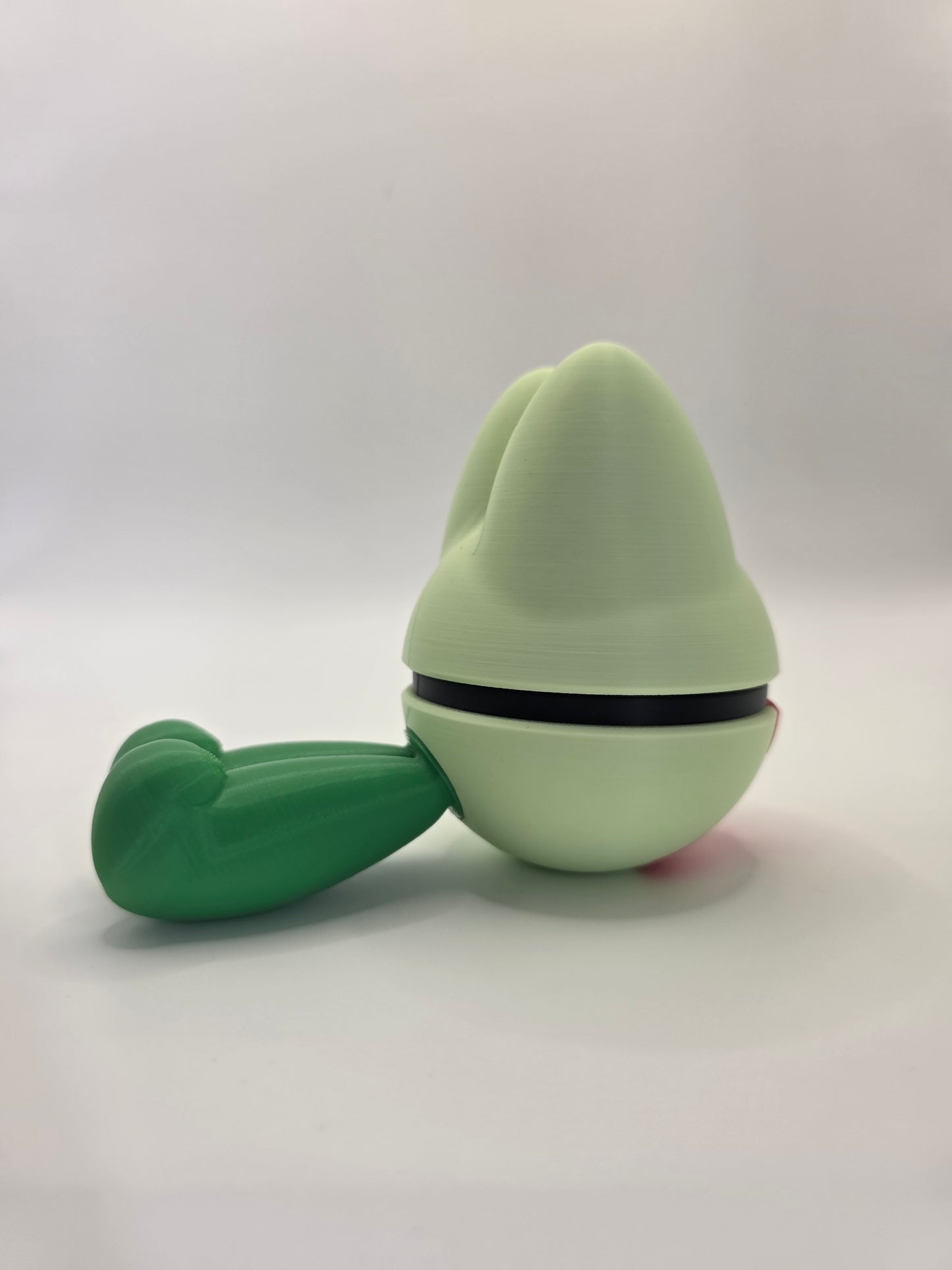 Character Design - 3D Printed Character Ball - Treecko - Unique Display Collectible.