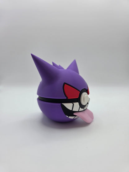Character Design - 3D Printed Character Ball - Gengar - Unique Display Collectible.