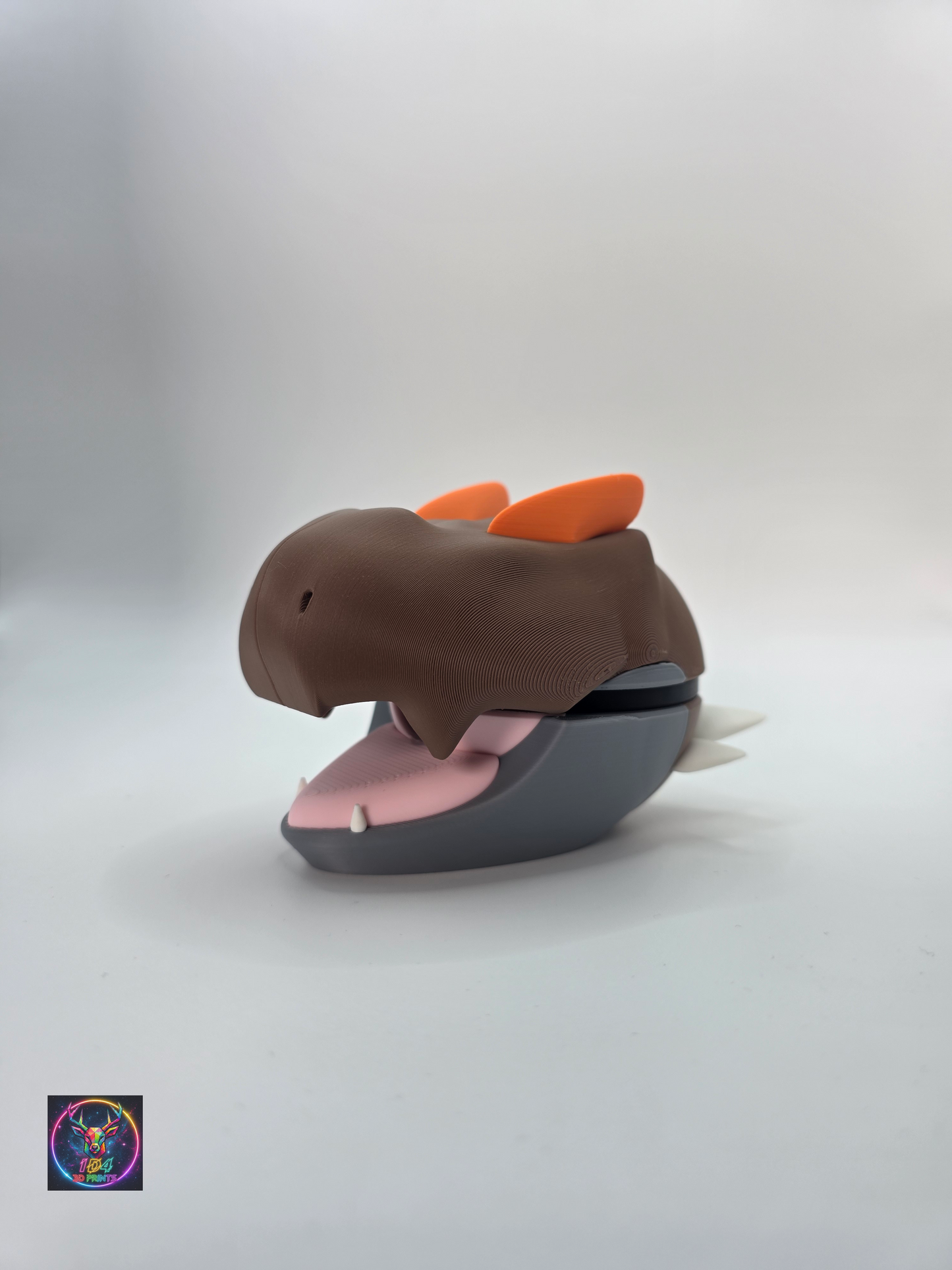 Character Design - 3D Printed Character Ball - Tyrunt  - Unique Display Collectible.