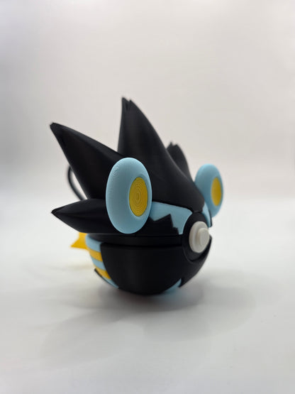 Character Design - 3D Printed Character Ball - Luxray - Unique Display Collectible.