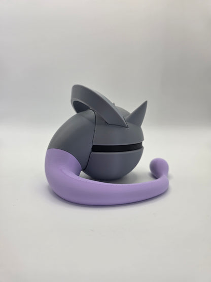 Character Design - 3D Printed Character Ball - Mega Mewtwo Y - Unique Display Collectible.