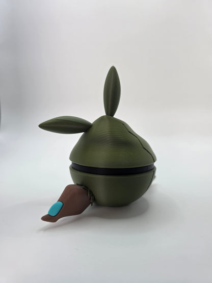Character Design - 3D Printed Character Ball - Trubbish - Unique Display Collectible.