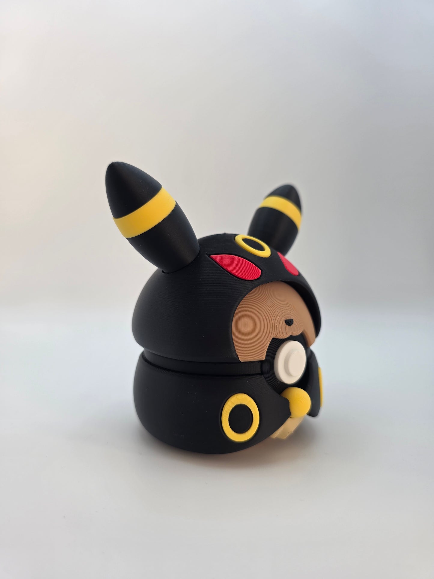 Character Design - 3D Printed Character Ball - Poncho Eevee Collection - Unique Display Collectible.