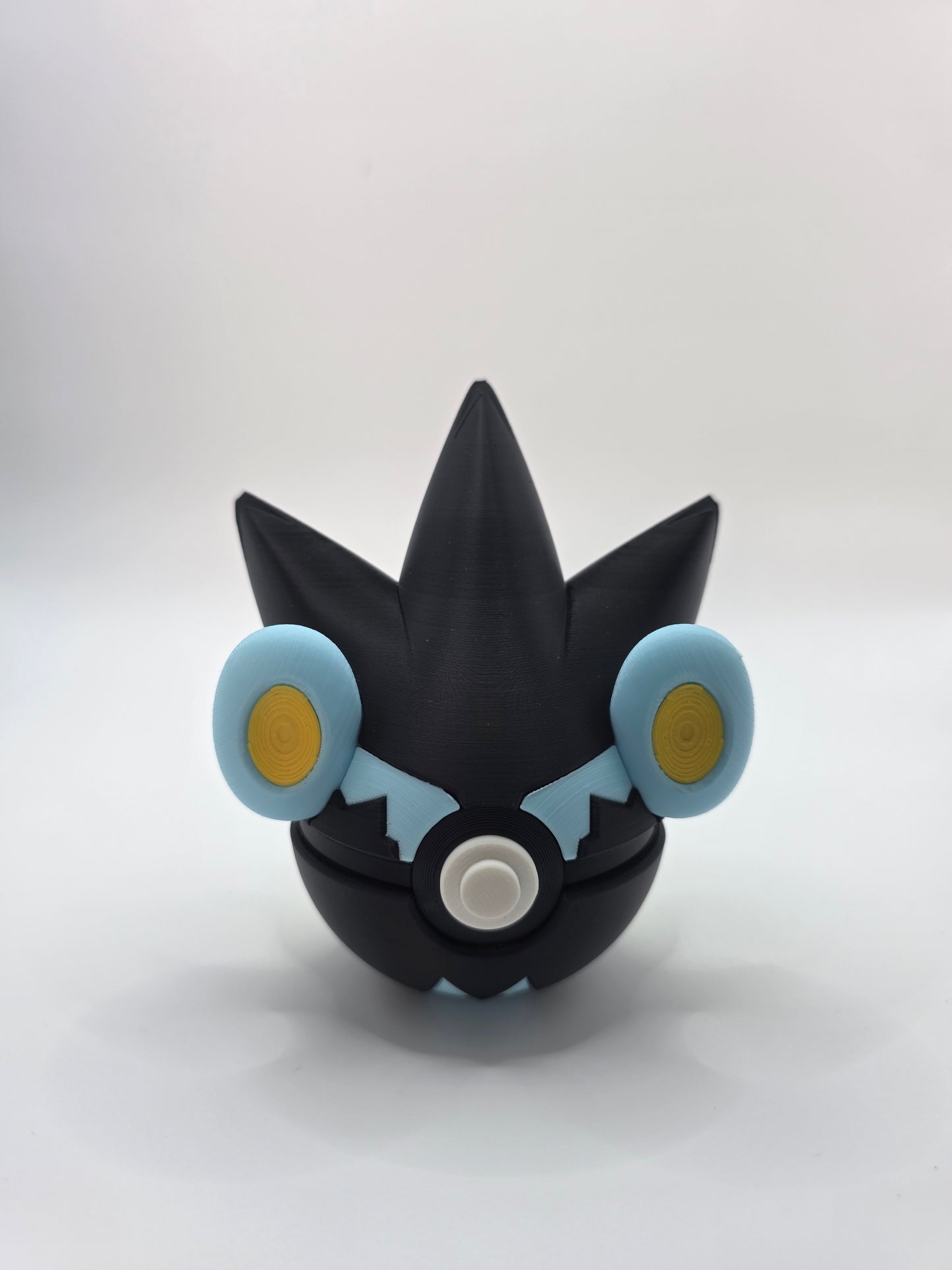 Character Design - 3D Printed Character Ball - Luxray - Unique Display Collectible.