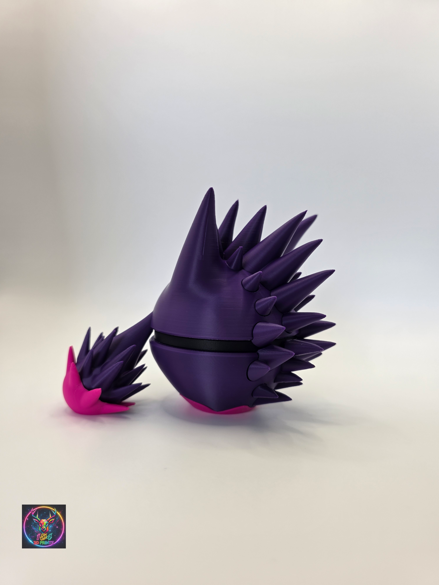 Character Design - 3D Printed Character Ball - Mega Gengar - Unique Display Collectible.