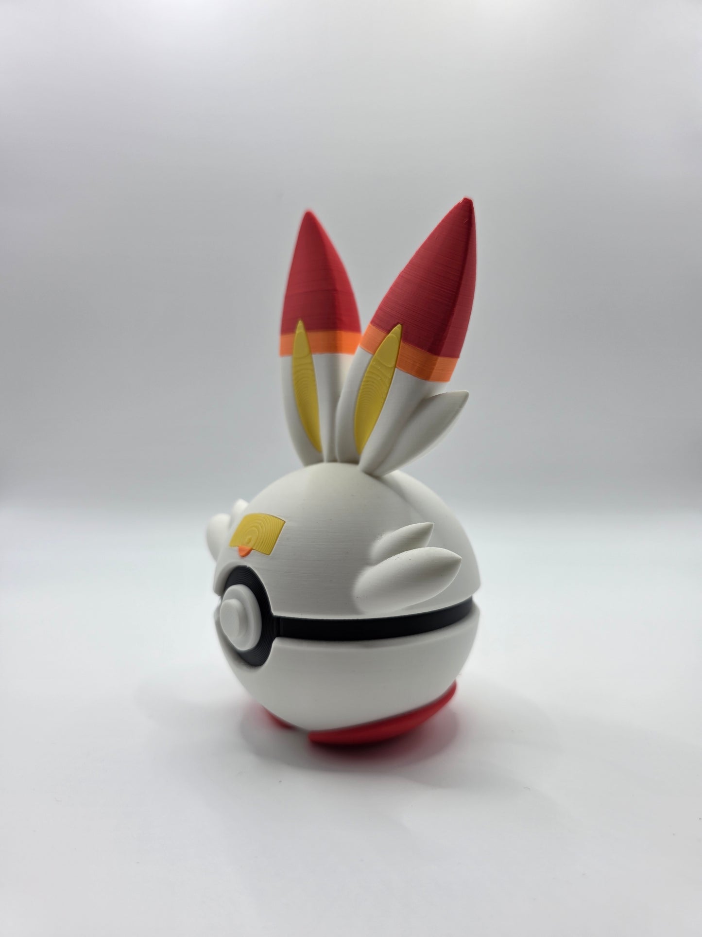 Character Design - 3D Printed Character Ball - Scorbunny - Unique Display Collectible.