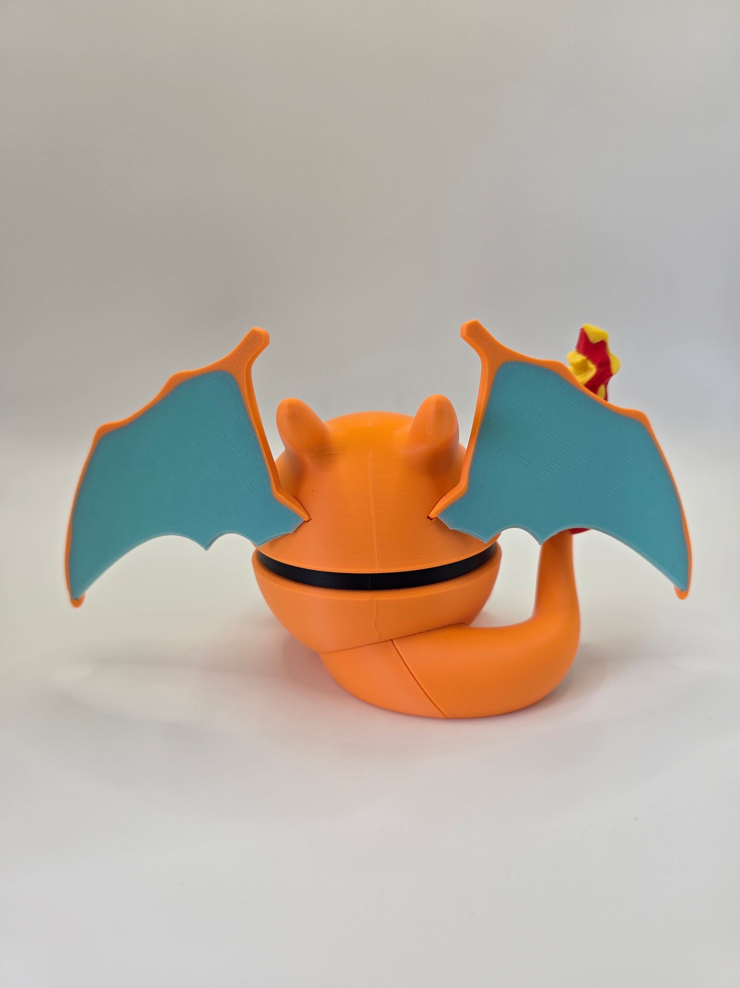 Character Design - 3D Printed Character Ball - Charizard - Unique Display Collectible.