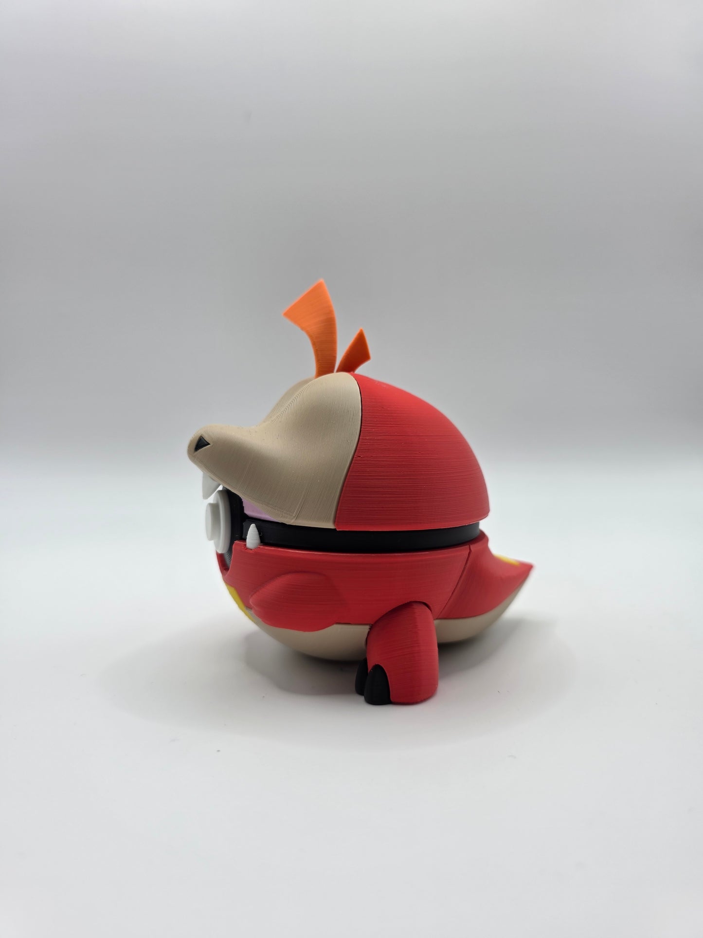 Character Design - 3D Printed Character Ball - Fuecoco - Unique Display Collectible.