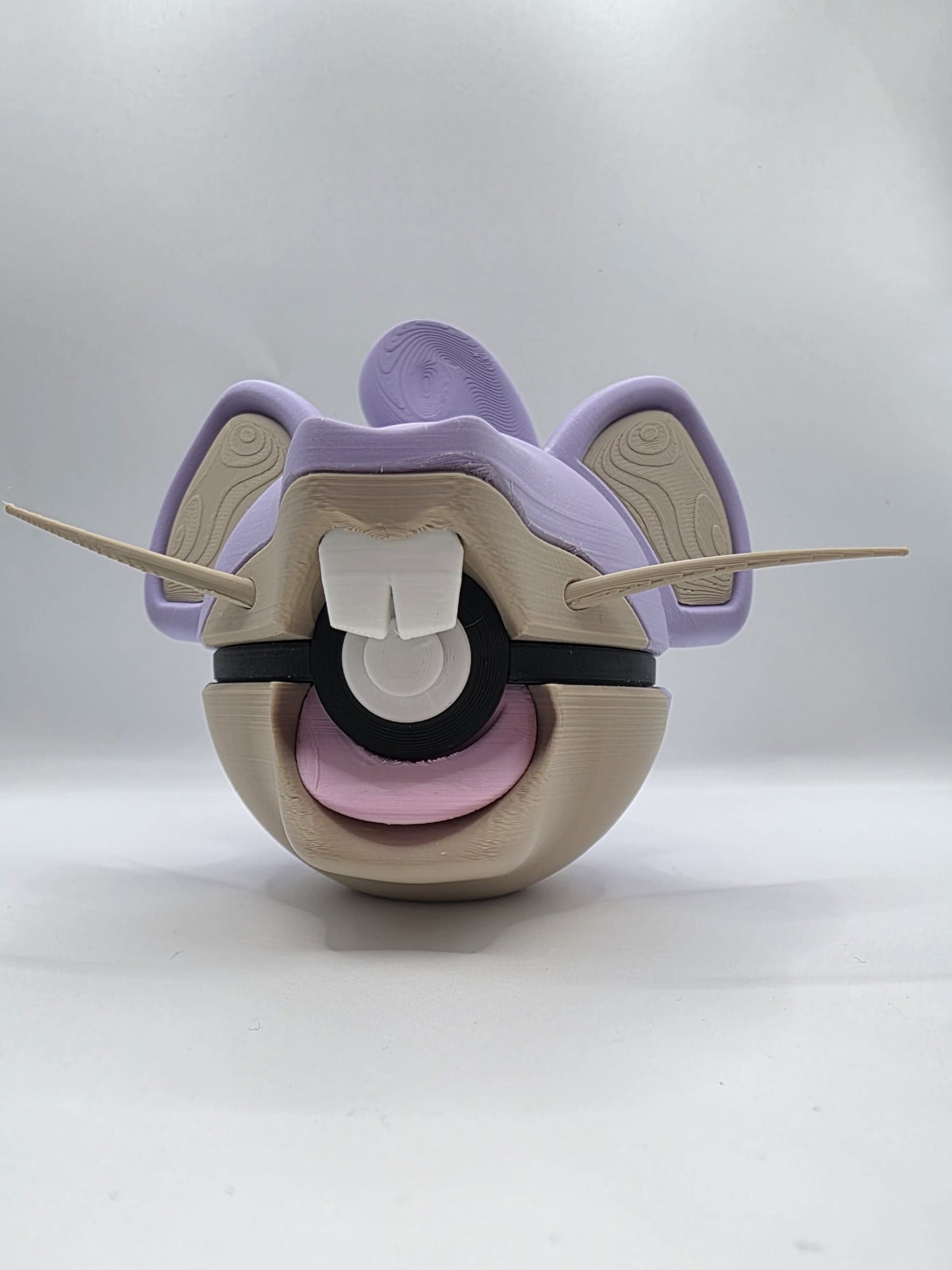 Pokemon Character Design - 3D Printed Pokeball - Rattata - Exclusive Display Collectible.
