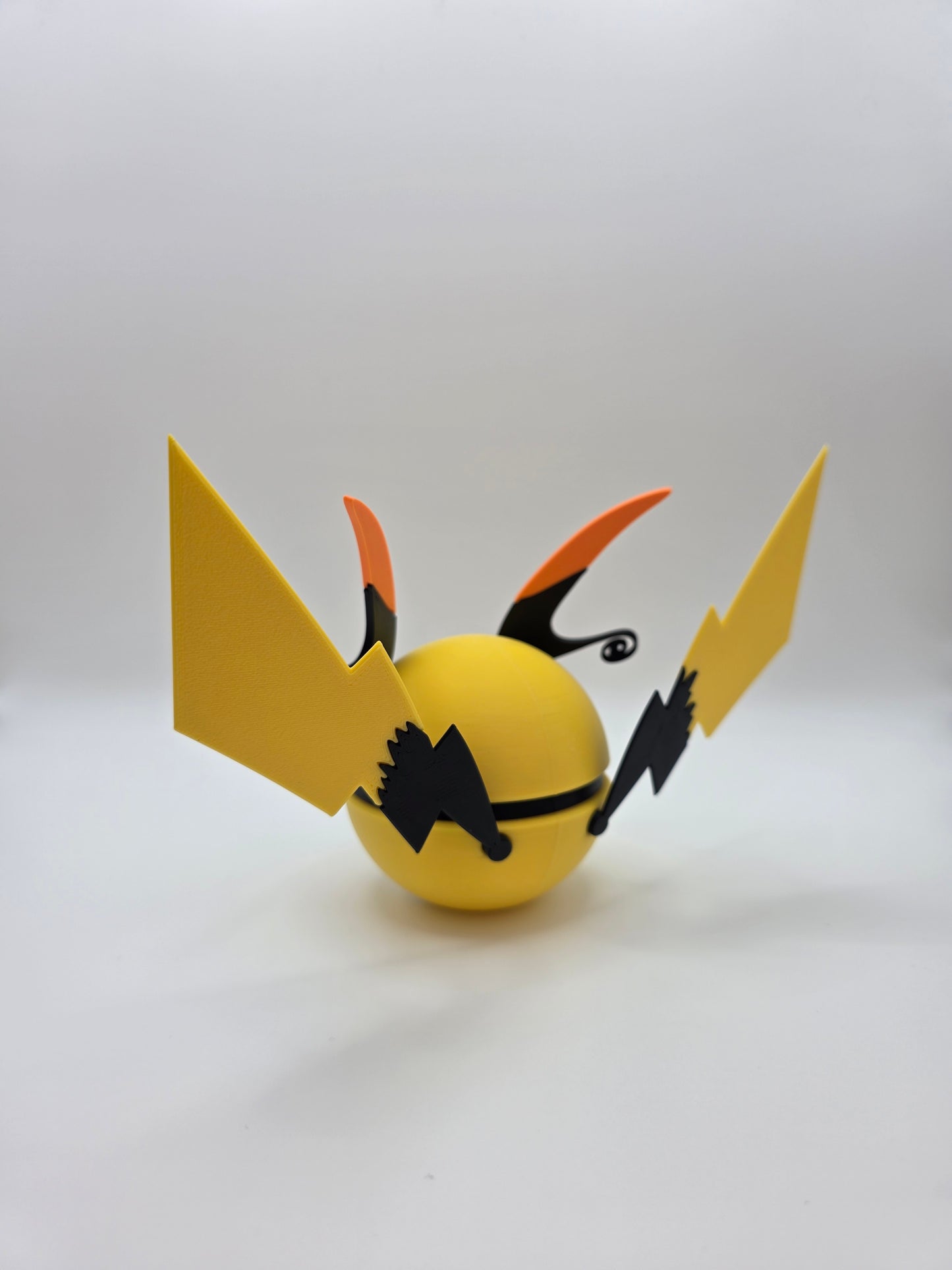 Character Design - 3D Printed Character Ball - Mega Raichu X - Unique Display Collectible.