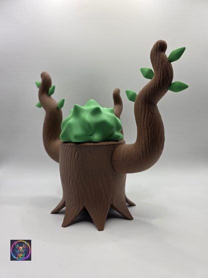 Character Design - 3D Printed Character Ball - Trevenant - Unique Display Collectible.