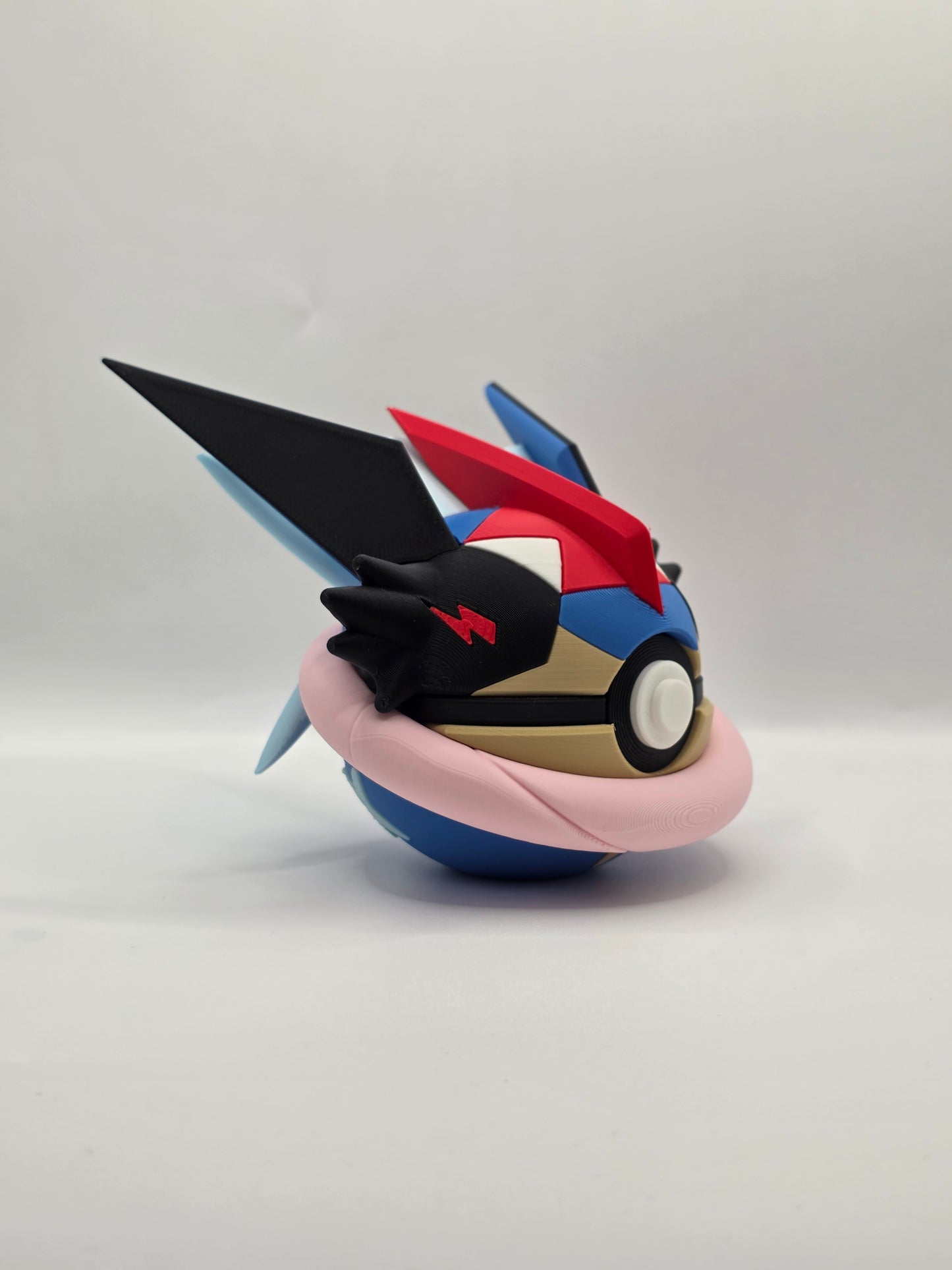 Character Design - 3D Printed Character Ball - Greninja - Unique Display Collectible.