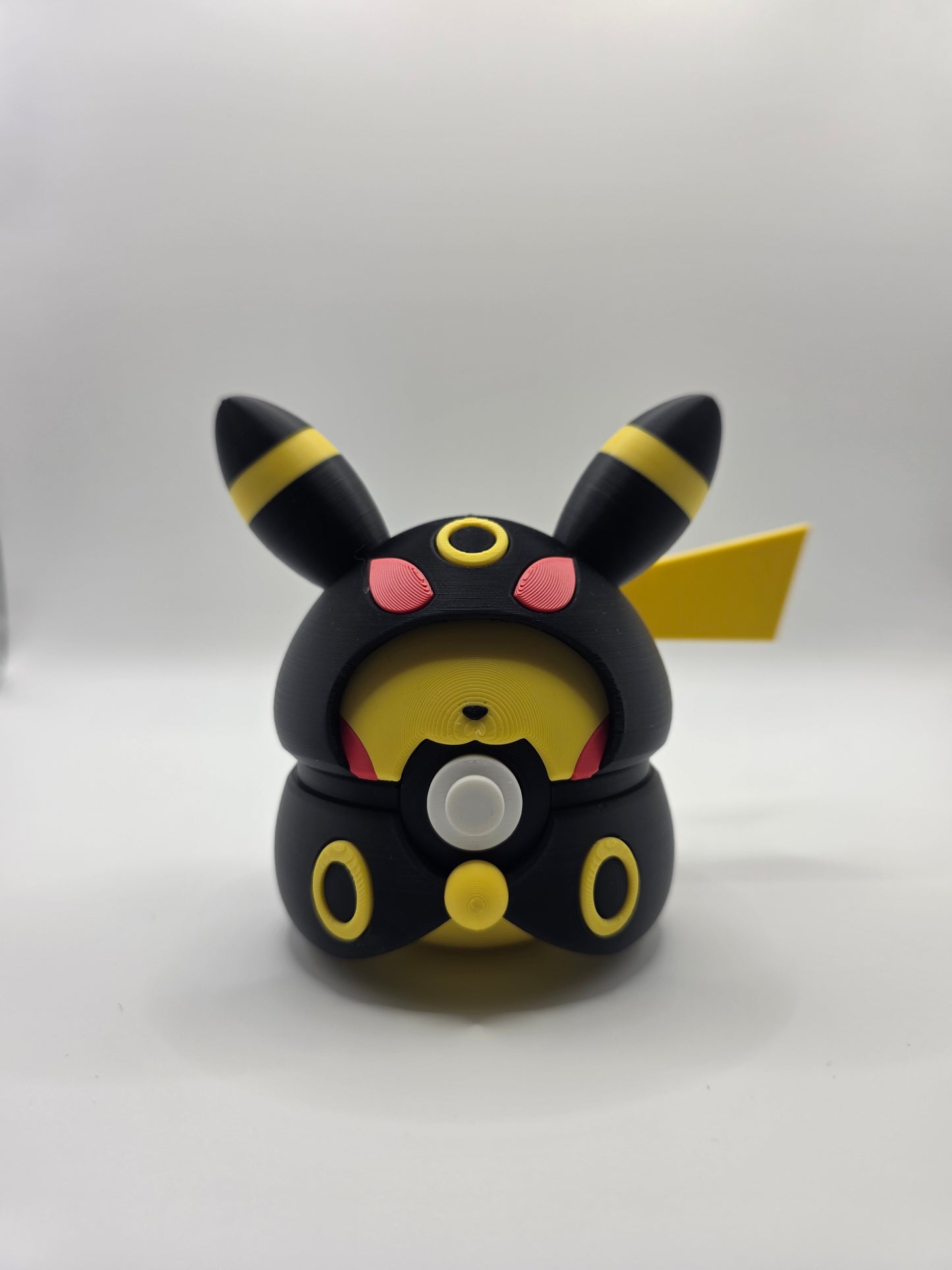 Character Design - 3D Printed Character Ball - Poncho Pikachu Collection - Unique Display Collectible.