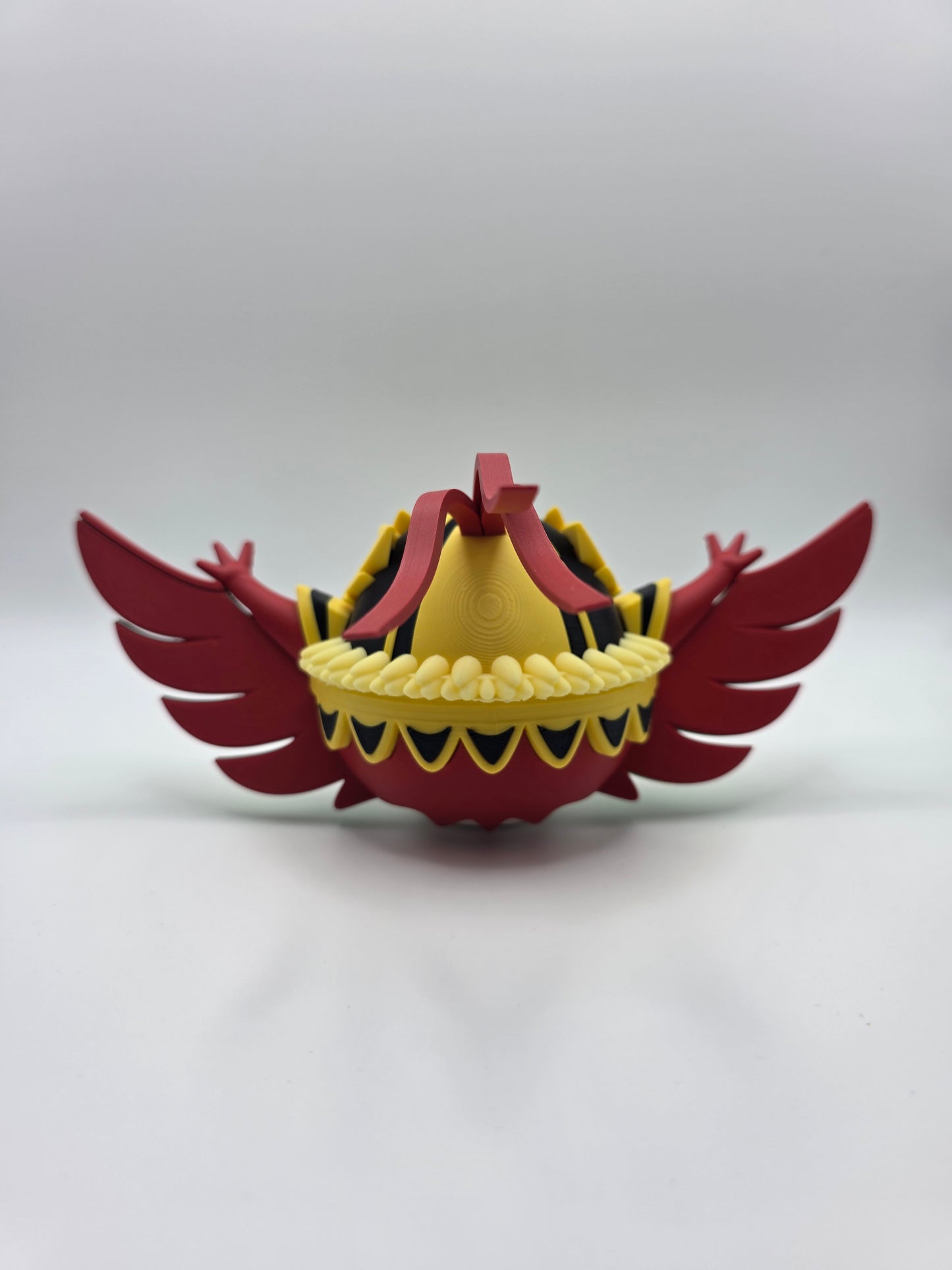 Character Design - 3D Printed Character Ball - Mega Hawlucha - Unique Display Collectible.