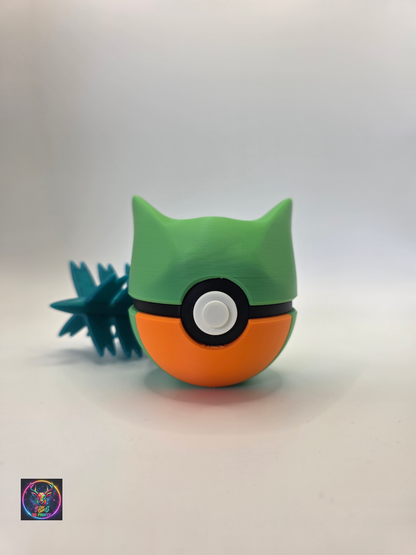 Character Design - 3D Printed Character Ball - Sceptile - Unique Display Collectible.