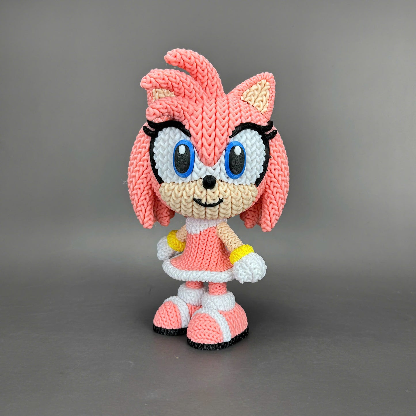 Sonic & Friends- 3D Printed Knitted Design Figures- Unique Display Fan Art Collectibles