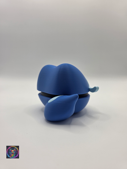Character Design - 3D Printed Character Ball - Gecqua - Unique Display Collectible.