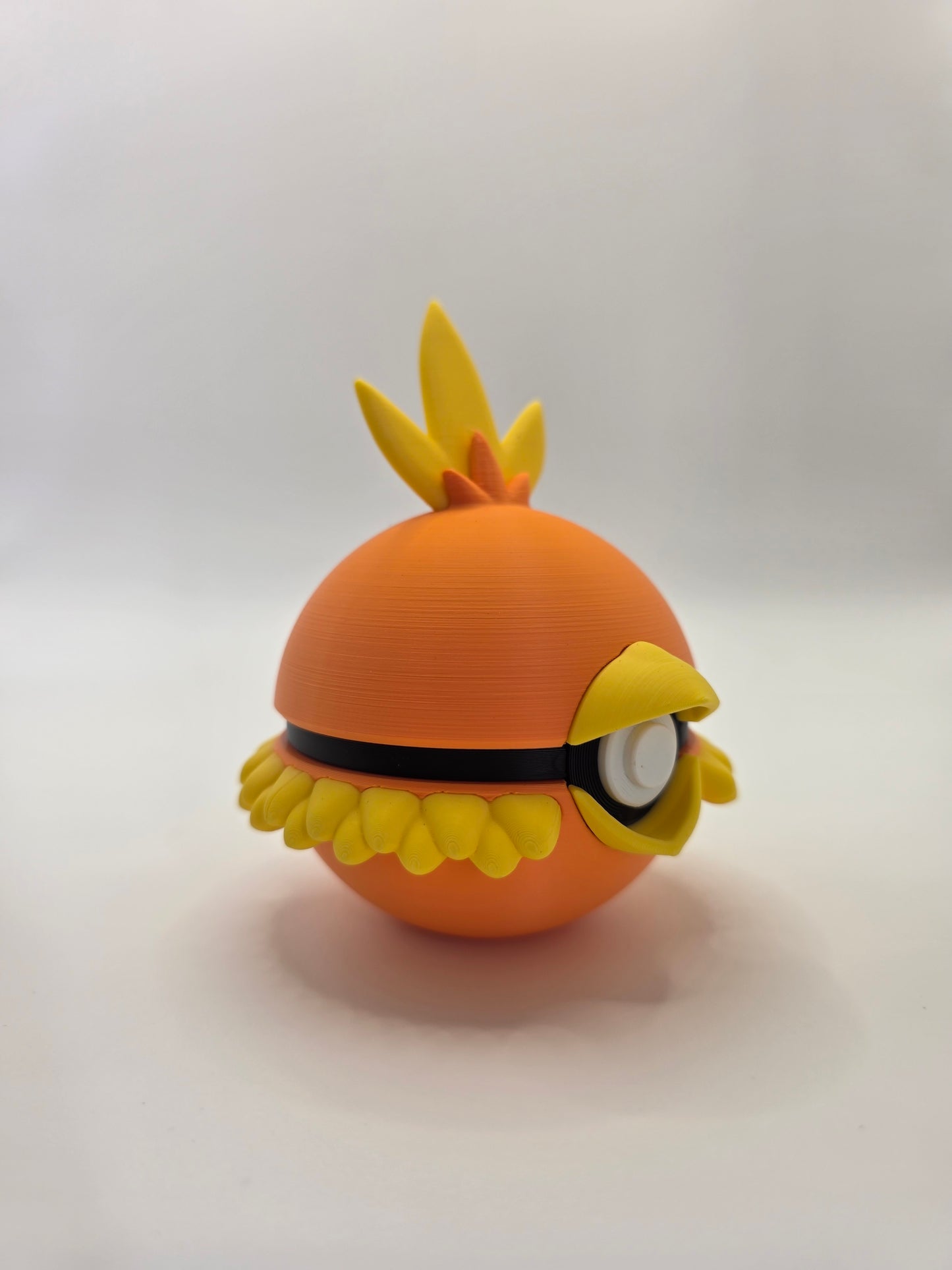 Character Design - 3D Printed Character Ball - Torchic - Unique Display Collectible.