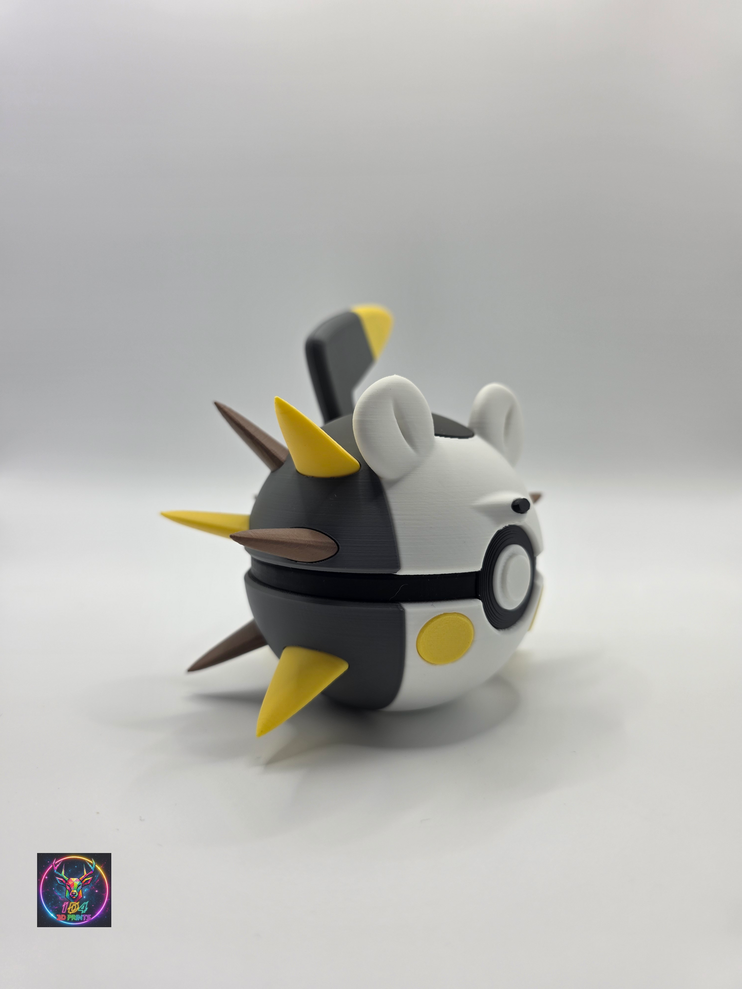 Character Design - 3D Printed Character Ball - Togedemaru - Unique Display Collectible.