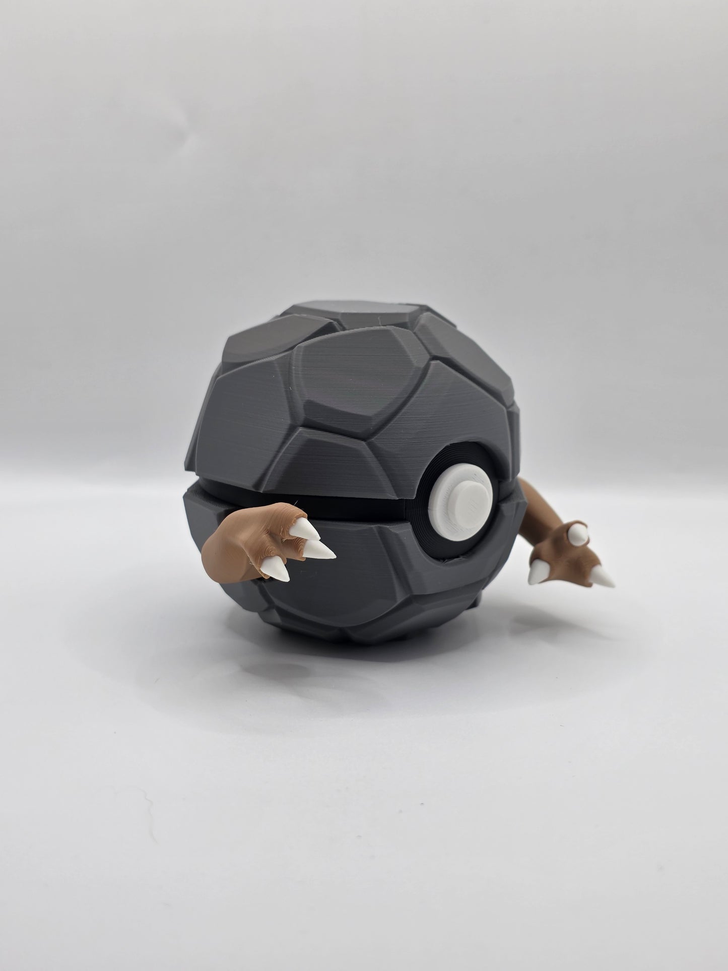 Character Design - 3D Printed Character Ball - Golem - Unique Display Collectible.