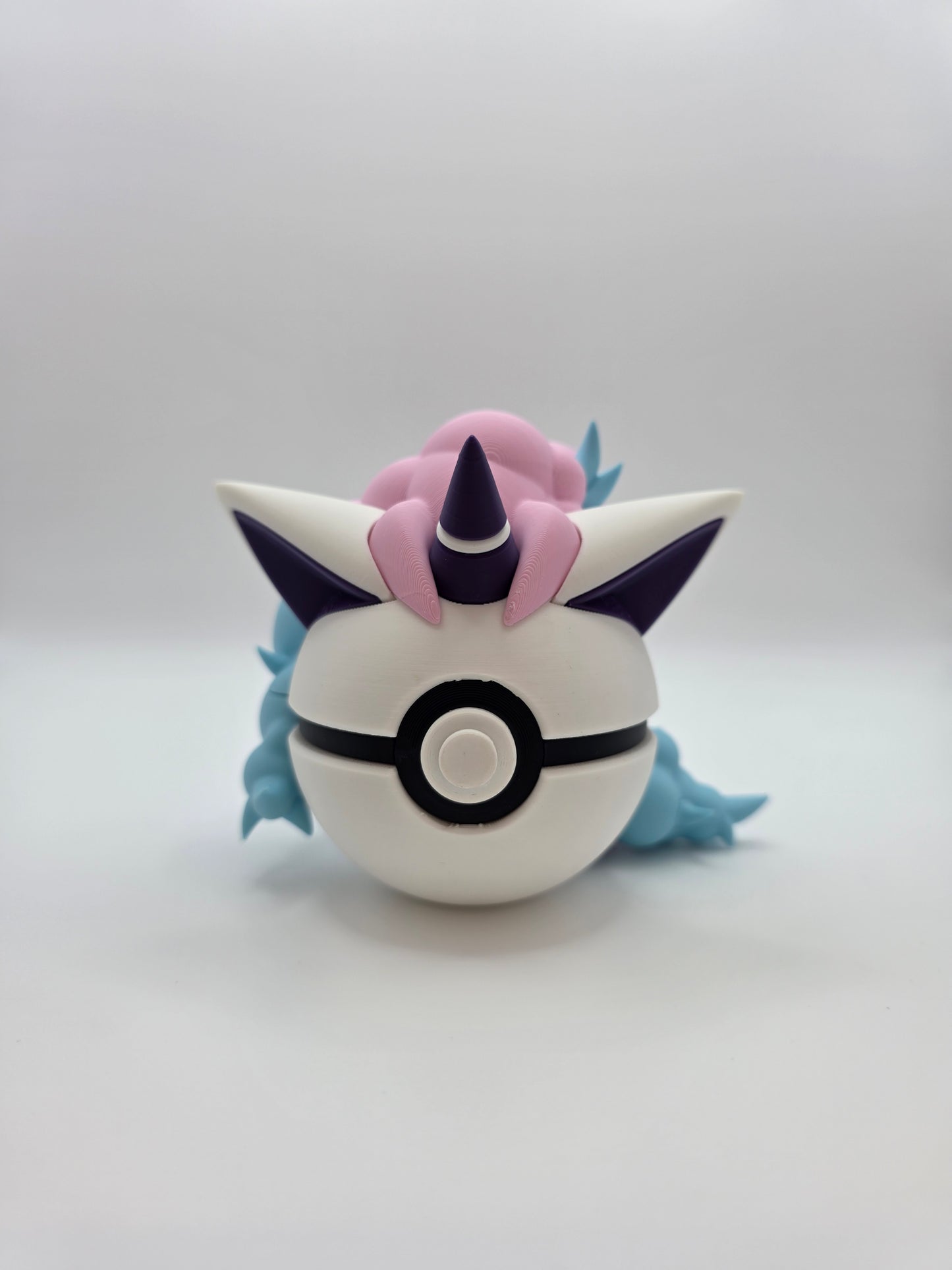 Character Design - 3D Printed Character Ball - Galarian Ponyta - Unique Display Collectible.