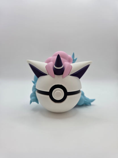 Character Design - 3D Printed Character Ball - Galarian Ponyta - Unique Display Collectible.