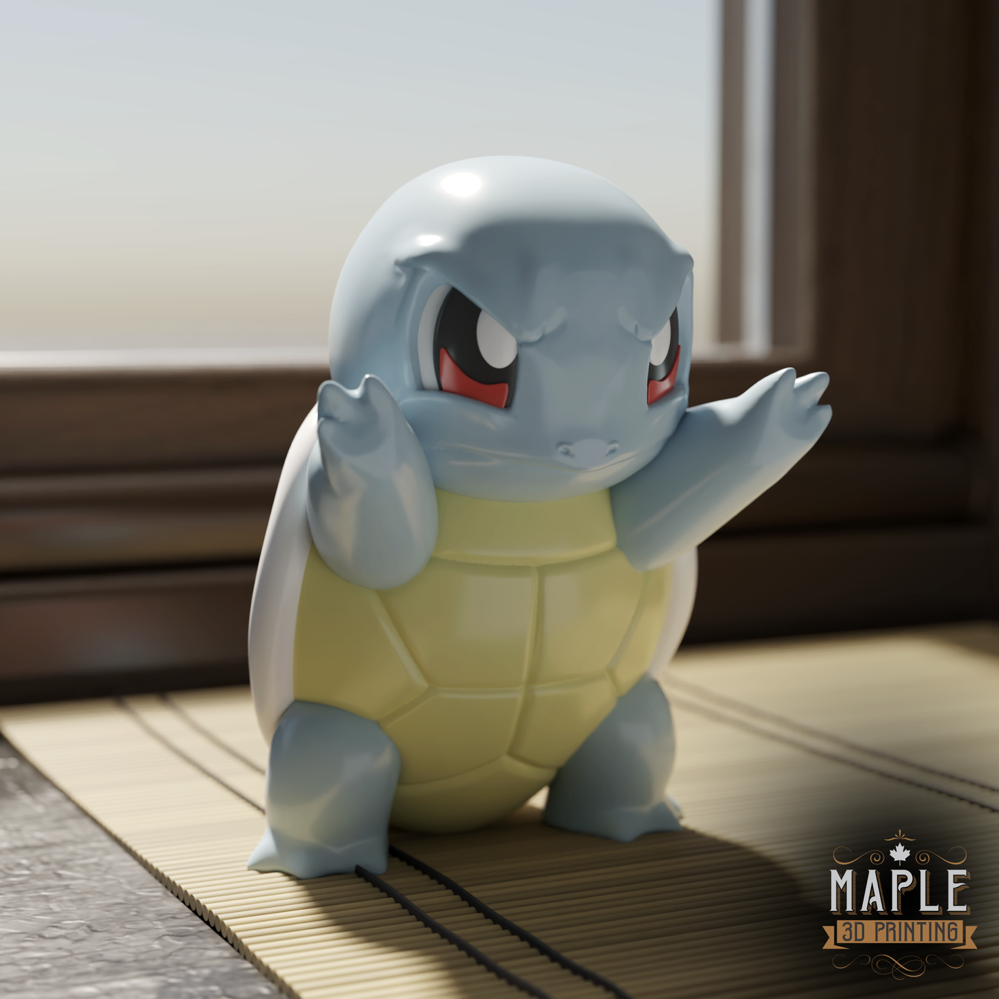 Window Pokemon - 3D Printed Character Design - A distinctive and highly collectible display item.