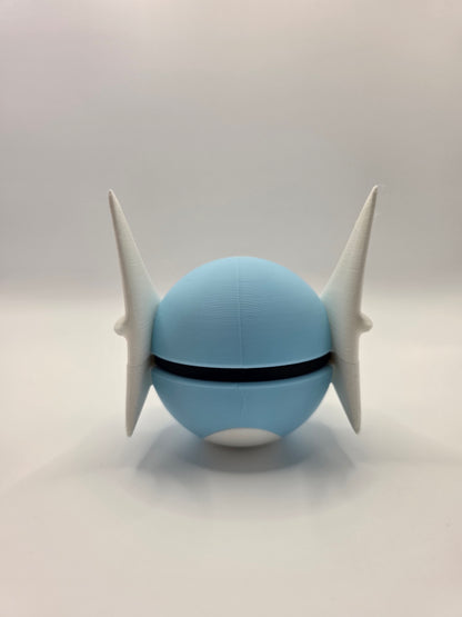 Character Design - 3D Printed Character Ball - Dratini - Unique Display Collectible.