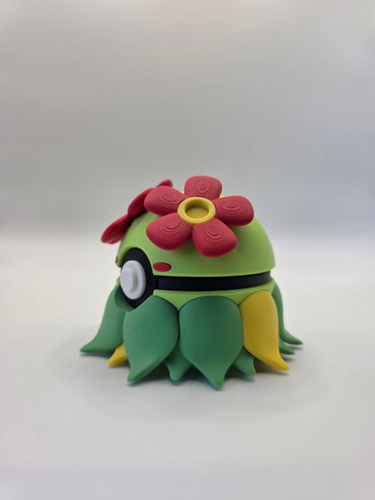 Character Design - 3D Printed Character Ball - Bellossom - Unique Display Collectible.